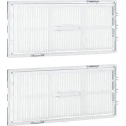 kwmobile Filter Set kompatibel mit Roborock S7 S7+ T7S - 2x Ersatzfilter Hochleistungsfilter für Saugroboter - Staubsauger Zubehör - Weiß