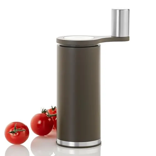 AdHoc MP311 manuelle Salzmühle oder Pfeffermühle mit Kurbel SMOOS - Küchenhelfer mit innovativer Getriebeunterstützung für müheloses Mahlen von Gewürzen, stufenlos einstellbar für individuelles Aroma.
