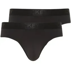 Jockey Microfiber Air Brief 2Pack, Black, L - Herren-Slips im praktischen 2er-Pack, aus weicher Mikrofaser für optimalen Tragekomfort und perfekten Sitz.