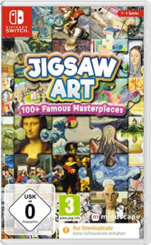 Jigsaw Art: 100+ Famous Masterpieces (Code in a Box) (Switch)