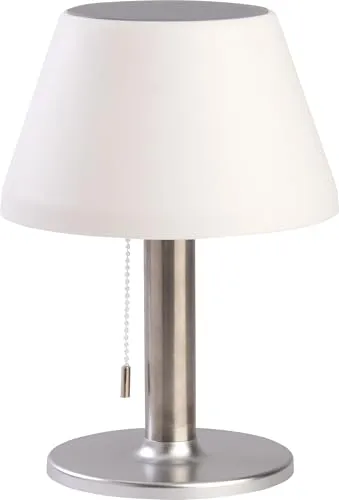 Die Bold GmbH LED Außen-Tischleuchte Sven – Dimmbar, Spritzwassergeschützt, Warmweiß - Moderne Außen-Tischleuchte für Terrasse und Balkon. Mit dimmbarer LED und bis zu 6 Stunden Akkulaufzeit. Ideal für stimmungsvolles Licht im Freien. Lieferung inklusive USB-C Kabel.