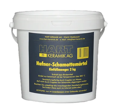 Schamottemörtel (3,41€/kg) 2kg-Dose Hart Keramik Schamotte Mörtel 9612557171