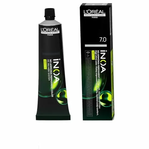 L'Oreal Professionnel Paris Permanente Haarfarbe Inoa ohne Ammoniak, Nr. 7.0, 60 g