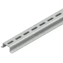 Niedax Tragschiene 2934/2 GL6 - Hochwertige Tragschiene 35 mm, ideal für Installationsgeräte. Robuste Qualität aus verzinktem Stahl, perfekt für eine sichere Montage. Maße: 15 x 35 x 1,5 mm, Länge 2000 mm.