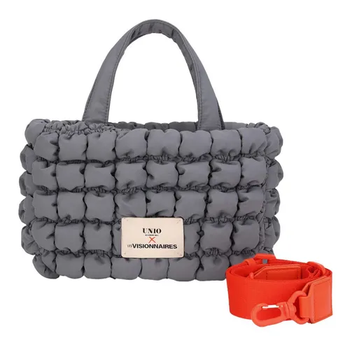 LES VISIONNAIRES Unio Cortina S Handtasche 34 cm grau - Stylische Handtasche in Grau mit elegantem Design, ideal für den Alltag und perfekt für jeden Anlass.