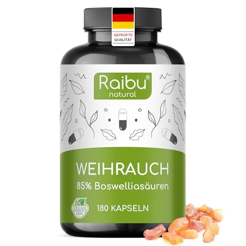 Weihrauch Kapseln Hochdosiert - 2200 mg Extrakt mit 85% Boswelliasäuren - Boswellia Serrata Kapseln, hochdosiert mit 550 mg Extrakt pro Kapsel, vegan und ohne Zusatzstoffe – ideal für eine bewusste tägliche Routine.