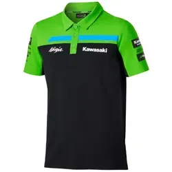 Kawasaki WSBK Team Replica Polo Shirt Unisex - Stylisches Kurzarm-Poloshirt in den Teamfarben der Kawasaki WSBK. Bequeme Unisex-Passform mit hochwertigem Piqué-Gewebe. Große Größenauswahl und auffällige Team-Logos machen es zum idealen Begleiter für Fans.