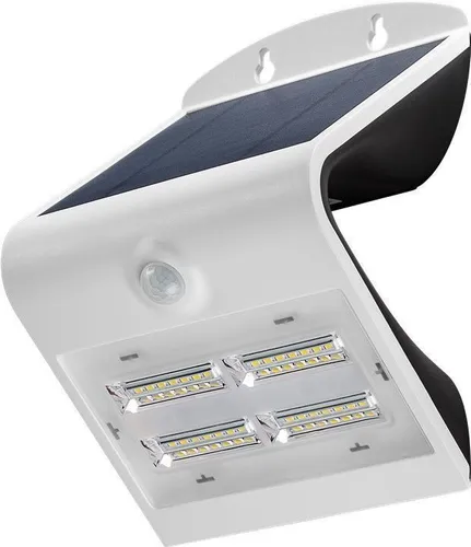 LED Solar-Wandleuchte mit Bewegungsmelder 3,2W - Ideal für Hauseingänge und Carport - Energieeffiziente Wandleuchte mit Bewegungsmelder, warmweißem Licht und solarbetriebener Stromquelle, perfekt für Innen- und Außenbereiche.