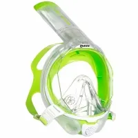 Mares Sea VU Dry+ Schnorchelmaske Gr. S-M - white/lime - Die Mares Sea VU Dry+ Schnorchelmaske bietet eine ergonomische Vollgesichtsmaske für müheloses Atmen durch Nase und Mund. Ideal für lange Wasserabenteuer mit optimaler Sicht und innovativer Technologie zum Schutz vor Wassereintritt.