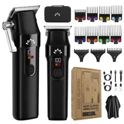 Professionelles Herren-Haarschneide-Set mit zwei Trimmern – für den Heimgebrauch - Entdecken Sie das vielseitige Herren-Haarschneide-Set mit professionellem Haarschneider und Detailtrimmer. Ideal für präzise Schnitte und kreative Styles – für ein gepflegtes Aussehen bequem zu Hause.