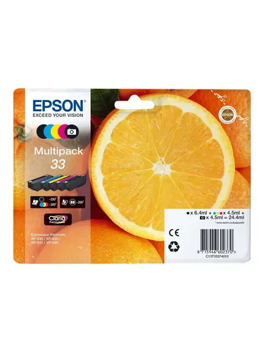 Epson Original T3337 Tinte - 5-farbiges Claria Premium Multipack, für scharfe Texte und brillante Fotos, kompatibel mit mehreren XP-Modellen