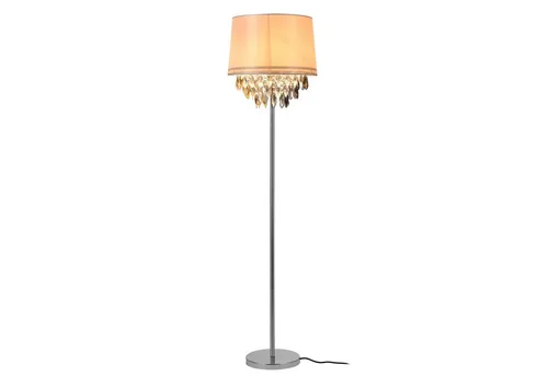 lux.pro Stehleuchte 165 cm mit Kristallbehang - Standleuchte für Wohnzimmer, modernes Design mit bunten Kunstkristallen für effektvolle Beleuchtung und stilvollen Akzent.