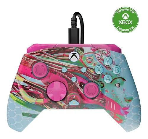 Turtle Beach Rematch Advanced Android Dreams Wired Gaming Controller Lizenziert für Xbox Series X, S, Xbox One und Windows PC, mit zuweisbaren Tasten und Rumble-Feature-Motoren