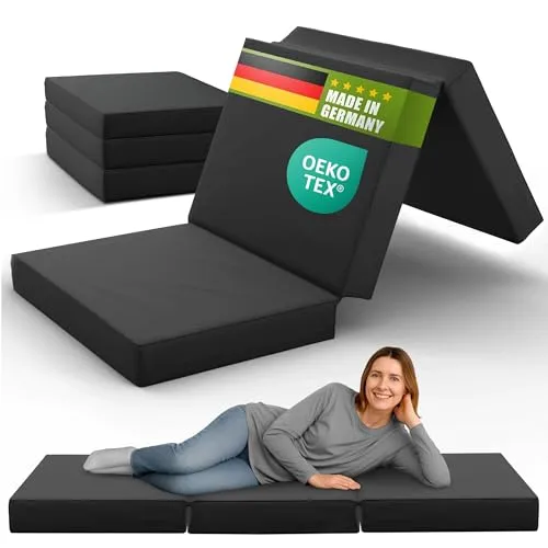 SHOGAZI Klappmatratze 80x190 cm - Vergleichssieger für ultimativen Schlafkomfort - Matratzen: Klappmatratze aus hochwertigem Kaltschaum, ideal als Gästebett oder Reisebett, robust und platzsparend, Made in Germany.