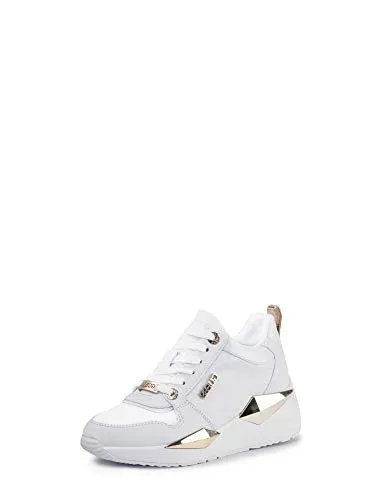 Guess Scarpe Donna Sneaker Running Tallyn in Ecopelle - Damen-Sneaker aus hochwertiger Ecopelle in elegantem Weiß, ideal für sportliche Aktivitäten und modische Auftritte im Frühjahr.