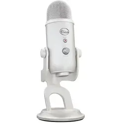 Logitech G Blue Yeti USB-Gaming-Mikrofon in Premiumqualität für Streaming, Blue VO!CE-Software, PC, Podcast, Studio, Computer-Mikrofon, Exklusive Streamlabs-Themes, Sonderedition - Weiß
