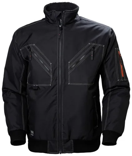 Helly Hansen Pilotenjacke BERGHOLM JACKET - Klassische Helly Hansen Winterjacke für optimalen Schutz bei der Arbeit. Mit Fleece-Isolierung, mehreren Taschen und praktischem Innenreißverschluss für individuelle Logos.