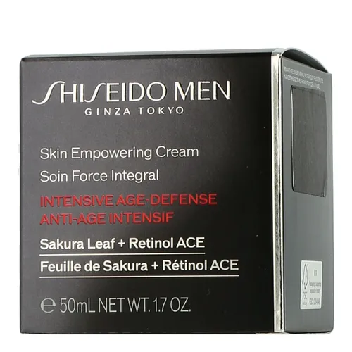 Shiseido Men Skin Empowering Cream 50ml - Gesichtspflege, revitalisiert müde Haut und bekämpft Zeichen der Hautalterung für ein frisches, gestärktes Aussehen.
