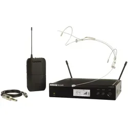 Shure BLX14R S8 Rack Funksystem Set mit HS-31 Headsetmikrofon - Professionelles Funksystem mit 100m Reichweite und QuickScan-Funktion. Ideal für Live-Events, inkl. Headsetmikrofon für klare Sprachübertragung.