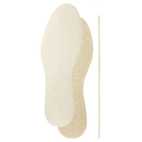 pedag Merino Wolle Einlegesohle – für warme Füße | ideal für schmale Schuhe, elegante Stiefeletten | extra-dünn & aus seidenweicher Wolle | trägt nicht auf & sicherer Halt dank Antirutsch-Noppen