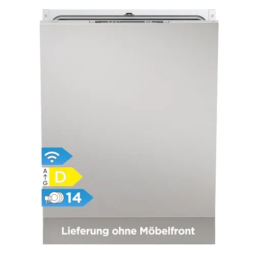 Midea SV 4.60 wi Geschirrspüler Vollintegriert 60cm - Flexibler Geschirrspüler für 14 Maßgedecke mit 8 Programmen und automatischer Türöffnung. Ideal für große Geschirrpartien und sorgt für glänzende Ergebnisse ohne Wasserflecken.