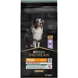 PURINA PRO PLAN Medium & Large Adult OPTIDIGEST Getreidefrei 12kg - Getreidefreies Trockenfutter für erwachsene Hunde mittlerer & großer Rassen, unterstützt die gesunde Verdauung mit speziellen Zutaten und enthält ein gratis Dolina Noteci Produkt.