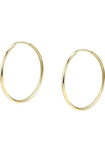 CHRIST Damen-Creolen 585er Gelbgold - Elegante Ohrringe für jeden Anlass - Ohrringe für Damen, 17 mm Durchmesser aus hochwertigem 585er Gelbgold, geliefert in edler Verpackung - perfekt als Geschenk. Vertrauen Sie auf die Tradition von Juwelier CHRIST seit 1863.
