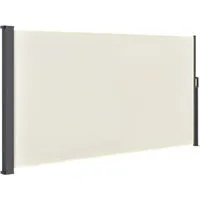 Juskys Seitenmarkise Dubai - Ausziehbarer Sonnen- & Sichtschutz - Seitenarm-Markisen für Balkon, Garten und Terrasse, ausziehbar bis 3 m, wasserabweisend und mit modernem Design in Beige. Perfekt für zusätzlichen Sicht- und Sonnenschutz.