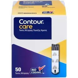 Contour Care Sensoren Teststreifen 50 St - Präzise Teststreifen für die Blutzuckermessung, ideal für Diabetiker und zur einfachen Anwendung.