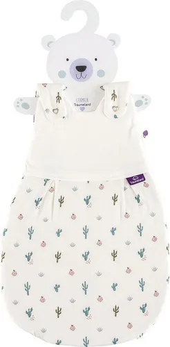 Träumeland Außenschlafsack LIEBMICH Gr. 68/74 Kaktusliebe - Schlafsack für Babys, aus 100% Baumwolle und TENCEL® für optimalen Schlafkomfort und Atmungsaktivität. Ideal für süße Träume!