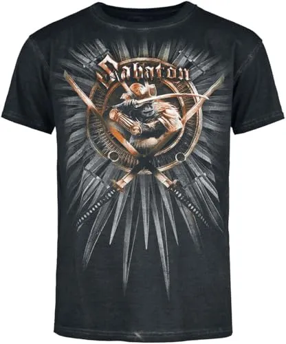 Sabaton Shiroyama Männer T-Shirt Charcoal S 100% Baumwolle Band-Merch, Bands