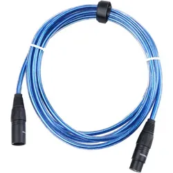 Pronomic Stage XFXM-Blue-2.5 Mikrofonkabel XLR 2,5 m Metallic Blue