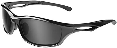 Balinco – Polarisierte Sport Sonnenbrille Damen & Herren UV400 – Moderne Sportbrille mit Federscharnier – Unisex Sonnenbrillen für Sport & Freizeit – Sunglasses 100% UVA/UVB Schutz – Diverse Farben