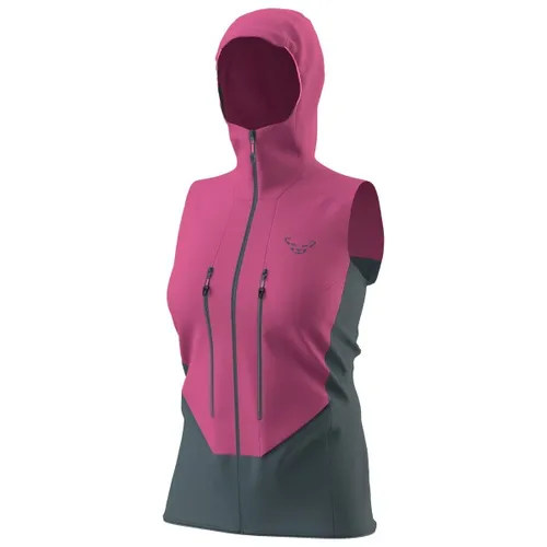 Dynafit Women's Blacklight Softshell Vest - Lila Gr. S - Leichte Softshellweste für Skitouren, atmungsaktiv und dehnbar. Mit Kapuze und umweltfreundlicher DWR-Imprägnierung. Ideal für aktive Frauen, die Wert auf Komfort legen.