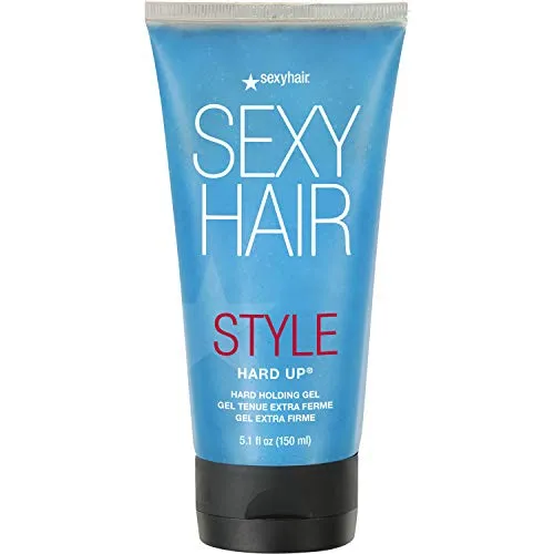 Sexyhair Hard Up Gel 150ml - Haarstyling-Produkt mit langanhaltendem Halt bis zu 48 Stunden, ideal für alle Haartypen und bändigt Frizz für ein glänzendes Finish.
