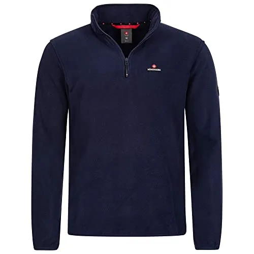 Höhenhorn 37A15 Skyja Herren Fleece Pullover Dunkelblau Gr. M - Bequemer Fleecepullover für Herren, ideal für kühle Tage. Atmungsaktiv und vielseitig einsetzbar, perfekt für Freizeit und Sport. Langlebig und leicht, passt problemlos in jede Tasche.