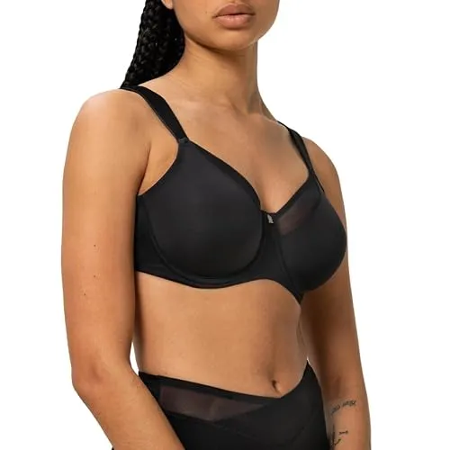 Triumph True Shape Sensation W01 BH - Minimizer Schwarz G 90 Damen - Funktionsunterwäsche mit minimierendem Effekt für eine schlankere Silhouette, stützende Bügel und formgebende Cups für optimalen Komfort.