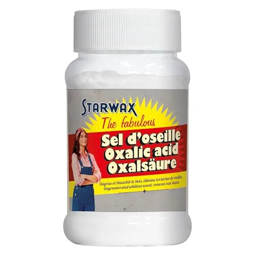 Starwax Fabulous Sauerampfersalz – 2 x 400 g – für effektive Holzreinigung - Ideal zum Bleichen von Holz und zur Entfernung von Rostflecken. Dieses Produkt sorgt für strahlende Ergebnisse und ist einfach in der Anwendung.