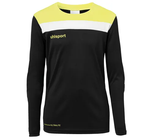 Uhlsport Fußball Offense 23 Torwart Set Junior - Trikots für junge Torhüter, inklusive langarm Shirt und Hose mit ergonomischen Polstern für optimalen Schutz und Komfort beim Spiel.