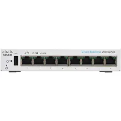 Cisco Business 250-8T-D - Smart Switch - L3 Netzwerk-Switch mit 8 x 10/100/1000 Ports, ideal für kleine Unternehmen und leistungsstarke Netzwerklösungen.