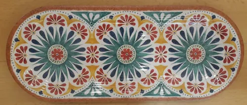 APS Tablett Melamin 38 x 15cm Arabesque 84686 extrem bruchsicher mexikanisch NEU