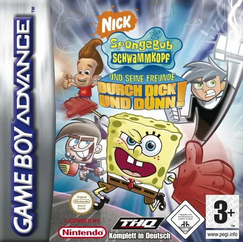 SpongeBob Schwammkopf und seine Freunde: Durch dick und dünn, Game Boy Advance-Spiel - Spiele für Game Boy Advance mit spannenden Abenteuern und beliebten Charakteren aus Bikini Bottom, ideal für Fans von SpongeBob!