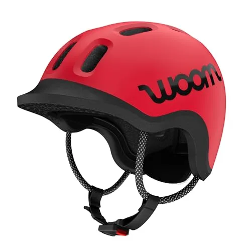 woom Ready Kinderhelm - Verstellbar & Reflektierend für Jungen & Mädchen (1-14 Jahre) - Rot - XS - Der woom Ready Kinderhelm bietet optimalen Schutz für kleine Abenteurer beim Radfahren, Rollerfahren oder Skaten. Mit einem komfortablen, anpassbaren Design und reflektierenden Details für bessere Sichtbarkeit.