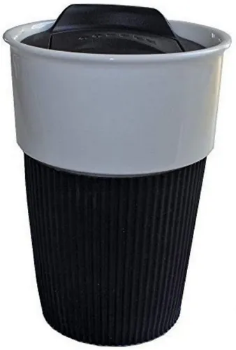 RheVeTec RheFLEX Coffee-to-go-Becher Kaffeebecher to go Porzellan, 350ml, 3 Farben, 350ml Porzellanbecher