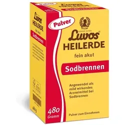 Luvos Heilerde fein akut Sodbrennen Pulver 480 g - Arzneimittel zur Linderung von Sodbrennen, unterstützt die Magen-Darm-Gesundheit und ist ideal für schnelle Hilfe bei Beschwerden.
