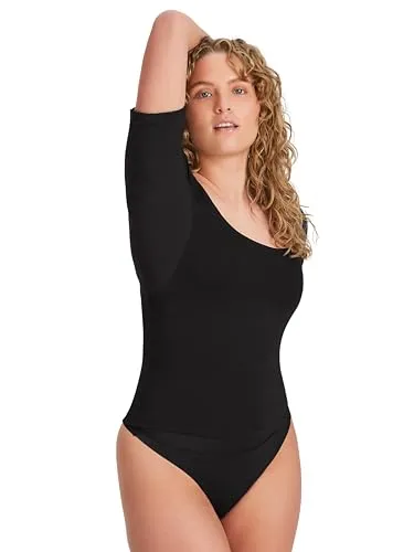 FINN Anti-Schweiß Shirt Damen - Schwarz XL - Unterhemden & BH-Hemden für Damen mit innovativer SweatShield Technology und patentierten Achsel-Pads für 100% Schutz vor Schweißflecken und Geruch.