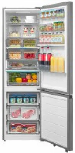 Midea MDRB600MIC46P Kühl-Gefrier-Kombination - Kühlschrank mit WLAN-Funktion, 312 l Kühl- und 130 l Gefriervolumen, NoFrost-Technologie und energiesparendem Inverter Kompressor für optimale Frische.