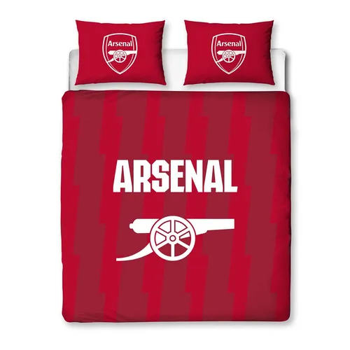 Arsenal FC Bettbezug Bettwäsche Set Doppel Reversibel Blitz Gunners Jungen