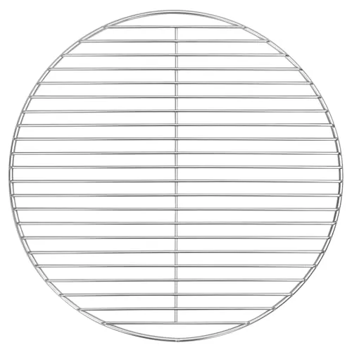 vidaXL Ovaler Edelstahl Grillrost 43 cm - Hitzebeständiger Grillrost aus langlebigem Edelstahl, ideal für BBQs und Sommerfeste. Flexibles Design für optimale Luftzirkulation und einfache Reinigung.