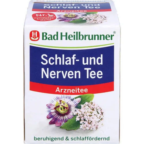 BAD Heilbrunner Schlaf- und Nerven Tee Filterbeut. 8X1.75 g